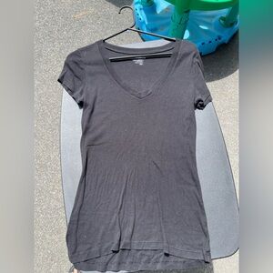 Old Navy Black Fitted Cap Sleeve T-Shirt